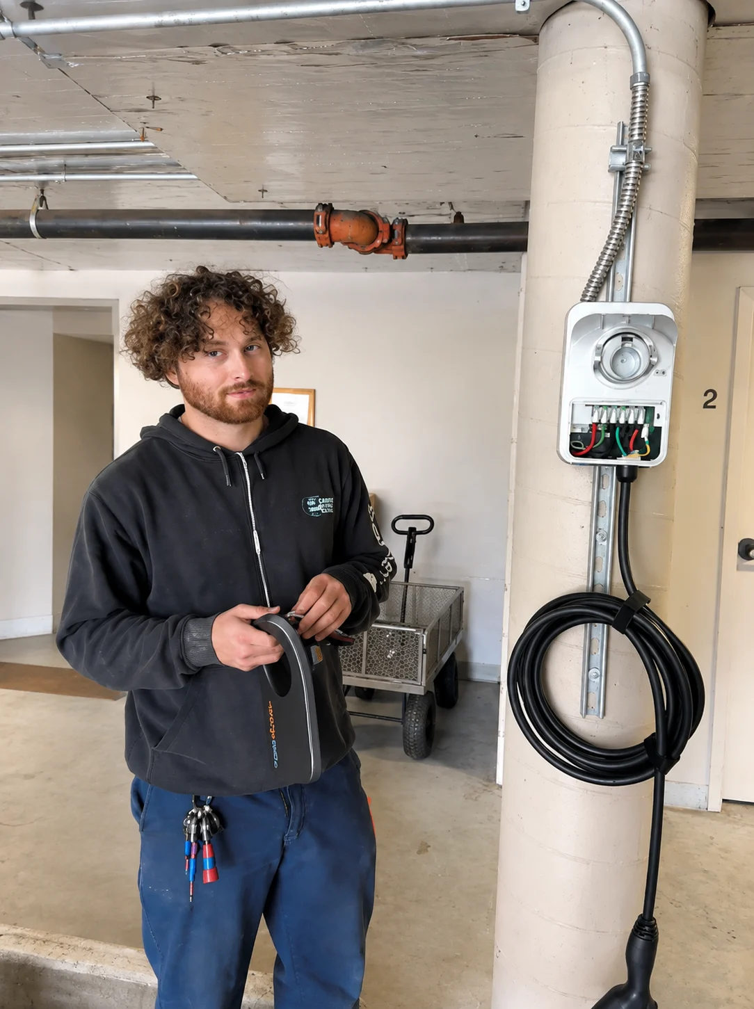 EV charger installation by Carroll Electric